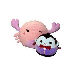 2 Squishmallow Set NWT 5" Vince the Vampire & 8" Cosmina the Crab